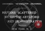 Image of communists protest Ford New York City USA, 1932, second 8 stock footage video 65675079705