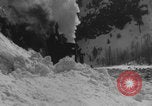 Image of steam locomotive clears snow Silverton Colorado USA, 1932, second 10 stock footage video 65675079706