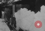 Image of steam locomotive clears snow Silverton Colorado USA, 1932, second 12 stock footage video 65675079706