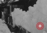 Image of steam locomotive clears snow Silverton Colorado USA, 1932, second 13 stock footage video 65675079706