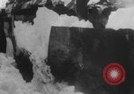 Image of steam locomotive clears snow Silverton Colorado USA, 1932, second 15 stock footage video 65675079706