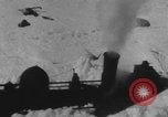 Image of steam locomotive clears snow Silverton Colorado USA, 1932, second 23 stock footage video 65675079706