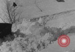 Image of steam locomotive clears snow Silverton Colorado USA, 1932, second 24 stock footage video 65675079706