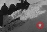 Image of steam locomotive clears snow Silverton Colorado USA, 1932, second 26 stock footage video 65675079706