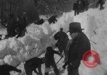 Image of steam locomotive clears snow Silverton Colorado USA, 1932, second 28 stock footage video 65675079706