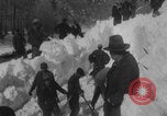 Image of steam locomotive clears snow Silverton Colorado USA, 1932, second 30 stock footage video 65675079706
