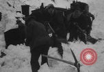 Image of steam locomotive clears snow Silverton Colorado USA, 1932, second 38 stock footage video 65675079706
