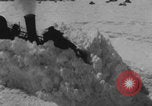 Image of steam locomotive clears snow Silverton Colorado USA, 1932, second 47 stock footage video 65675079706