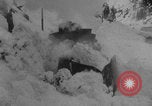 Image of steam locomotive clears snow Silverton Colorado USA, 1932, second 50 stock footage video 65675079706