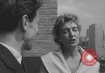 Image of couple in formal 60s fashions New York City USA, 1960, second 60 stock footage video 65675079724