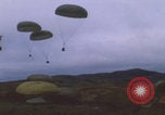 Image of airdrop to Marines Khe Sanh Khe Sanh Vietnam, 1968, second 52 stock footage video 65675079761