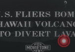 Image of United States Army Air Corps bombs lava flow Hawaii USA, 1935, second 1 stock footage video 65675079793