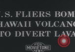 Image of United States Army Air Corps bombs lava flow Hawaii USA, 1935, second 3 stock footage video 65675079793