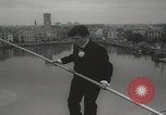 Image of La Rochelle tightrope wedding La Rochelle France, 1959, second 23 stock footage video 65675079815