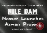 Image of Aswan High Dam groundbreaking Egypt, 1960, second 15 stock footage video 65675079817