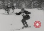 Image of slalom skiing Switzerland, 1960, second 11 stock footage video 65675079821