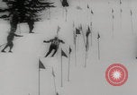Image of slalom skiing Switzerland, 1960, second 16 stock footage video 65675079821