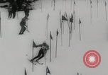Image of slalom skiing Switzerland, 1960, second 18 stock footage video 65675079821