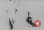 Image of slalom skiing Switzerland, 1960, second 20 stock footage video 65675079821