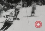 Image of slalom skiing Switzerland, 1960, second 23 stock footage video 65675079821