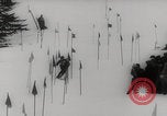 Image of slalom skiing Switzerland, 1960, second 27 stock footage video 65675079821