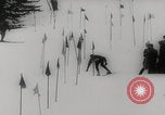 Image of slalom skiing Switzerland, 1960, second 29 stock footage video 65675079821