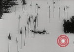 Image of slalom skiing Switzerland, 1960, second 32 stock footage video 65675079821