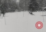 Image of slalom skiing Switzerland, 1960, second 34 stock footage video 65675079821