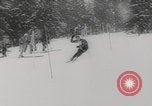 Image of slalom skiing Switzerland, 1960, second 35 stock footage video 65675079821