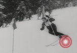 Image of slalom skiing Switzerland, 1960, second 36 stock footage video 65675079821