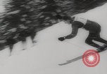 Image of slalom skiing Switzerland, 1960, second 37 stock footage video 65675079821