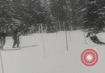 Image of slalom skiing Switzerland, 1960, second 43 stock footage video 65675079821