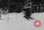 Image of slalom skiing Switzerland, 1960, second 48 stock footage video 65675079821