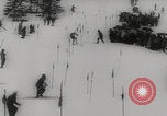 Image of slalom skiing Switzerland, 1960, second 53 stock footage video 65675079821