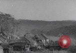 Image of German village artillery shell attack Germany, 1945, second 39 stock footage video 65675079839