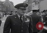 Image of Avenue John F Kennedy plaque unveiling  Luxembourg, 1964, second 31 stock footage video 65675079866