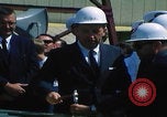Image of USS Nimitz keel laying ceremony Newport News Virginia USA, 1968, second 20 stock footage video 65675079881