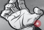 Image of Communist fist cartoon United States USA, 1956, second 9 stock footage video 65675079897