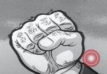 Image of Communist fist cartoon United States USA, 1956, second 17 stock footage video 65675079897