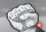 Image of Communist fist cartoon United States USA, 1956, second 18 stock footage video 65675079897
