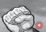 Image of Communist fist cartoon United States USA, 1956, second 19 stock footage video 65675079897