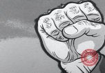 Image of Communist fist cartoon United States USA, 1956, second 21 stock footage video 65675079897
