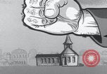 Image of Communist fist cartoon United States USA, 1956, second 30 stock footage video 65675079897