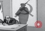 Image of Cold War propaganda cartoon Communists United States USA, 1956, second 36 stock footage video 65675079899