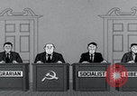 Image of Cold War cartoon communist conspires United States USA, 1956, second 33 stock footage video 65675079902