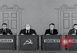 Image of Cold War cartoon communist conspires United States USA, 1956, second 36 stock footage video 65675079902