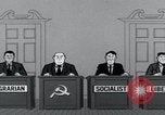 Image of Cold War cartoon communist conspires United States USA, 1956, second 39 stock footage video 65675079902