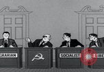 Image of Cold War cartoon communist conspires United States USA, 1956, second 51 stock footage video 65675079902