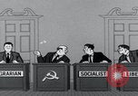 Image of Cold War cartoon communist conspires United States USA, 1956, second 53 stock footage video 65675079902