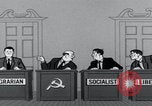 Image of Cold War cartoon communist conspires United States USA, 1956, second 54 stock footage video 65675079902